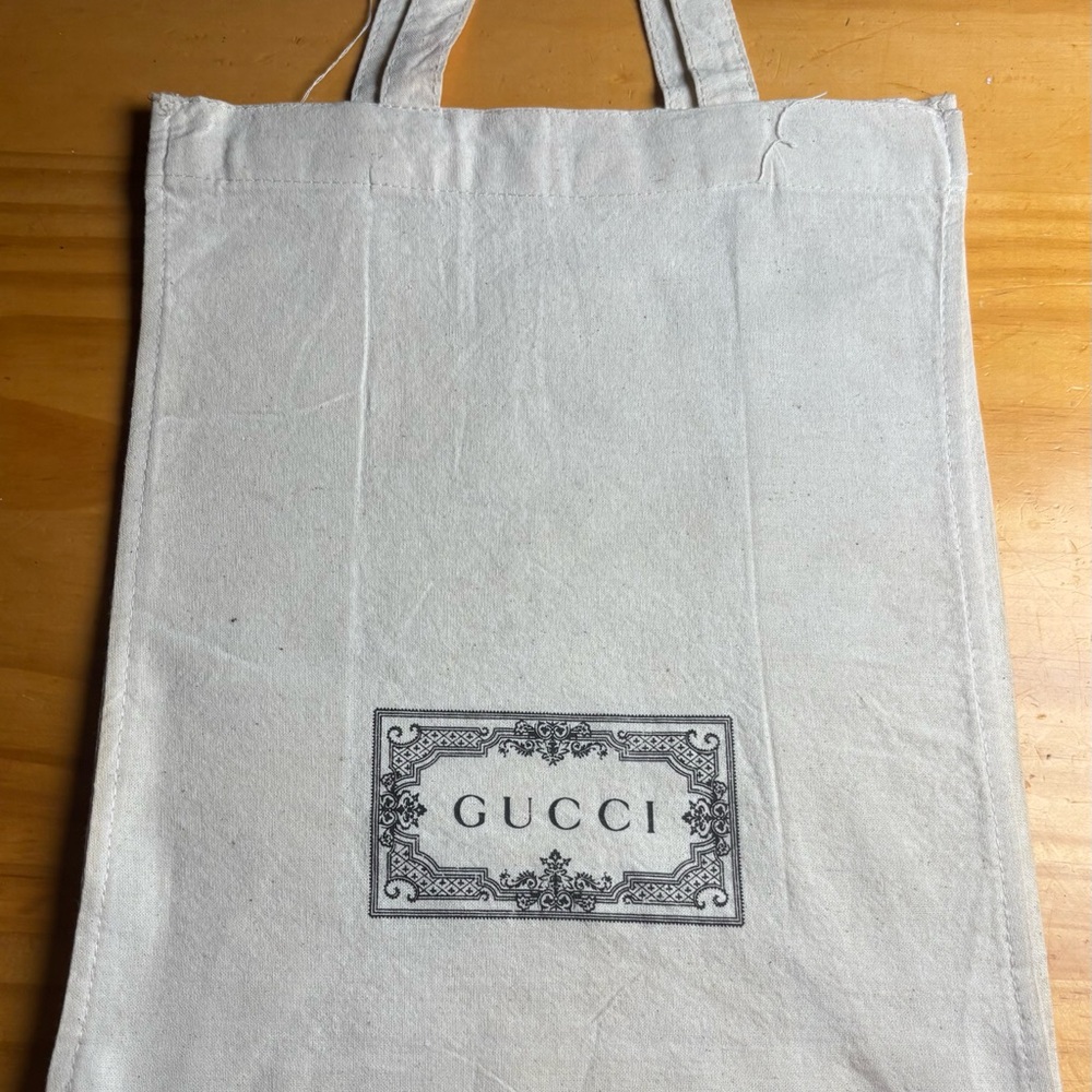 MINI TOTE / GUCCI Logo printed on Linen